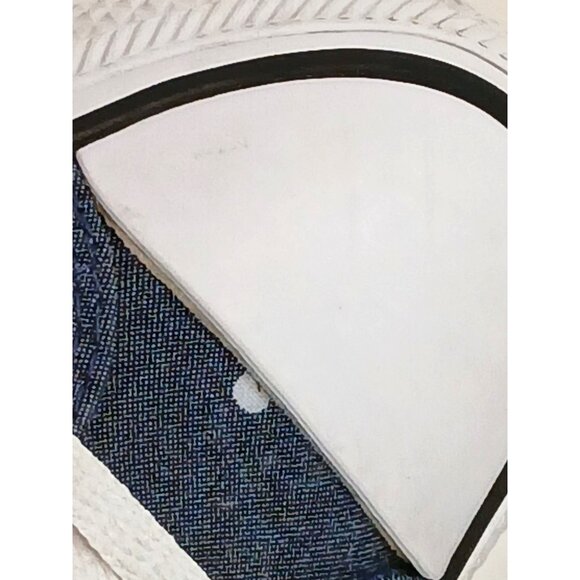 Women's Converse Madison Ox 6 Denim Blue Padded Collar Polka Dot Chuck Shoes - Picture 9 of 14